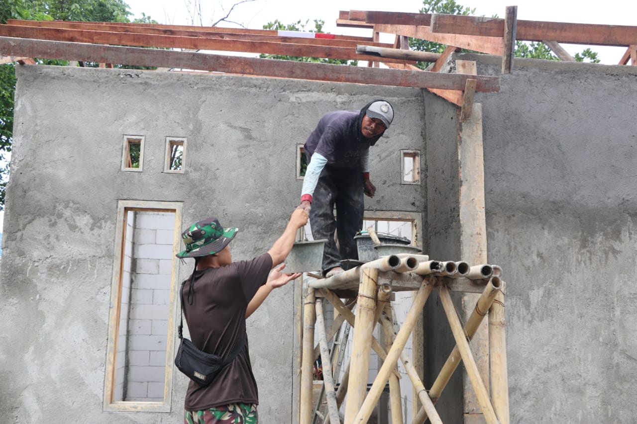 Pembangunan Gedung Posyandu TMMD, Sudah Lama di Impikan Warga