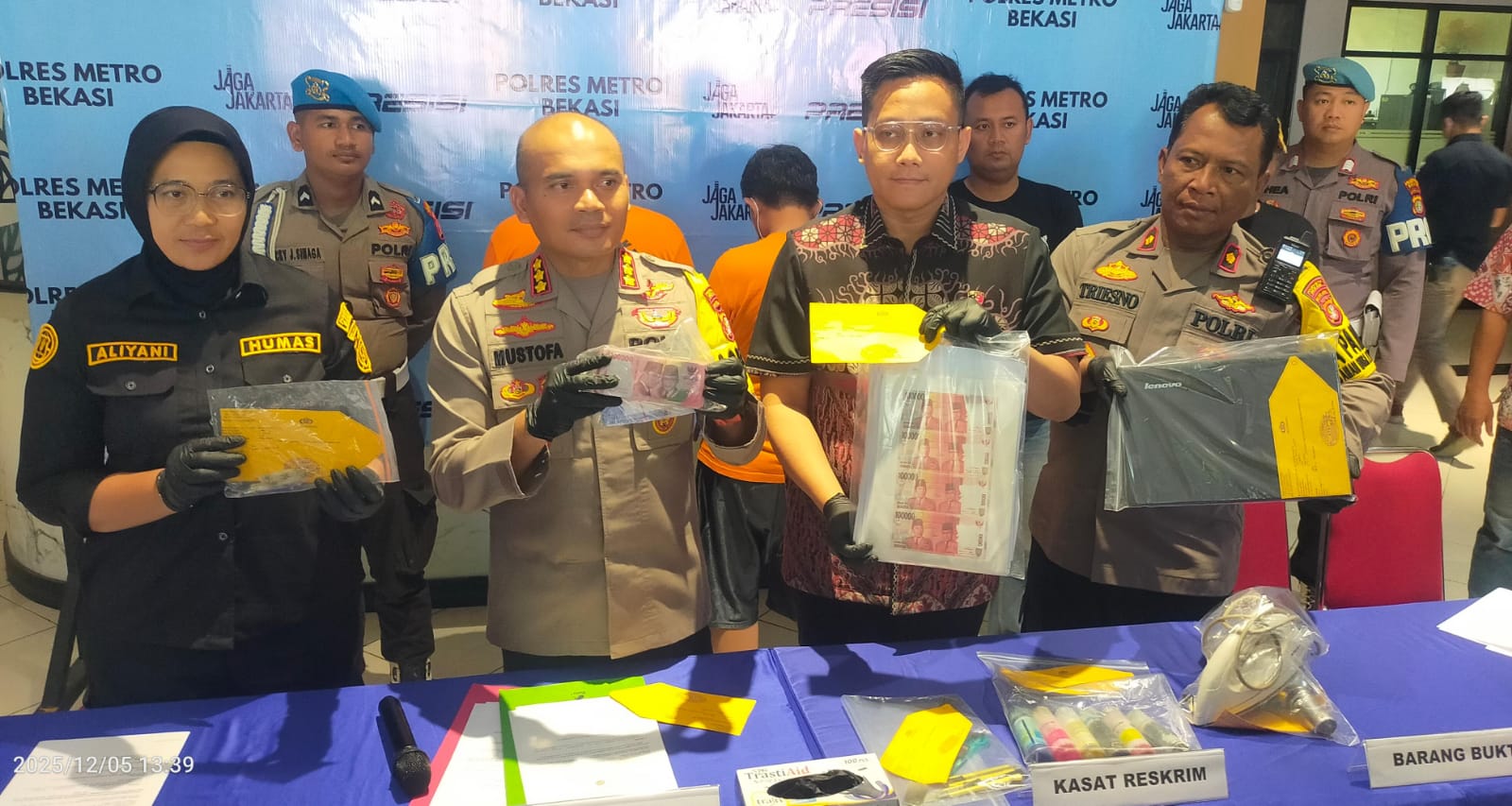 Polsek Cikarang Utara Bongkar Sindikat Uang Palsu Rp20 Juta, Dua Pelaku Ditangkap