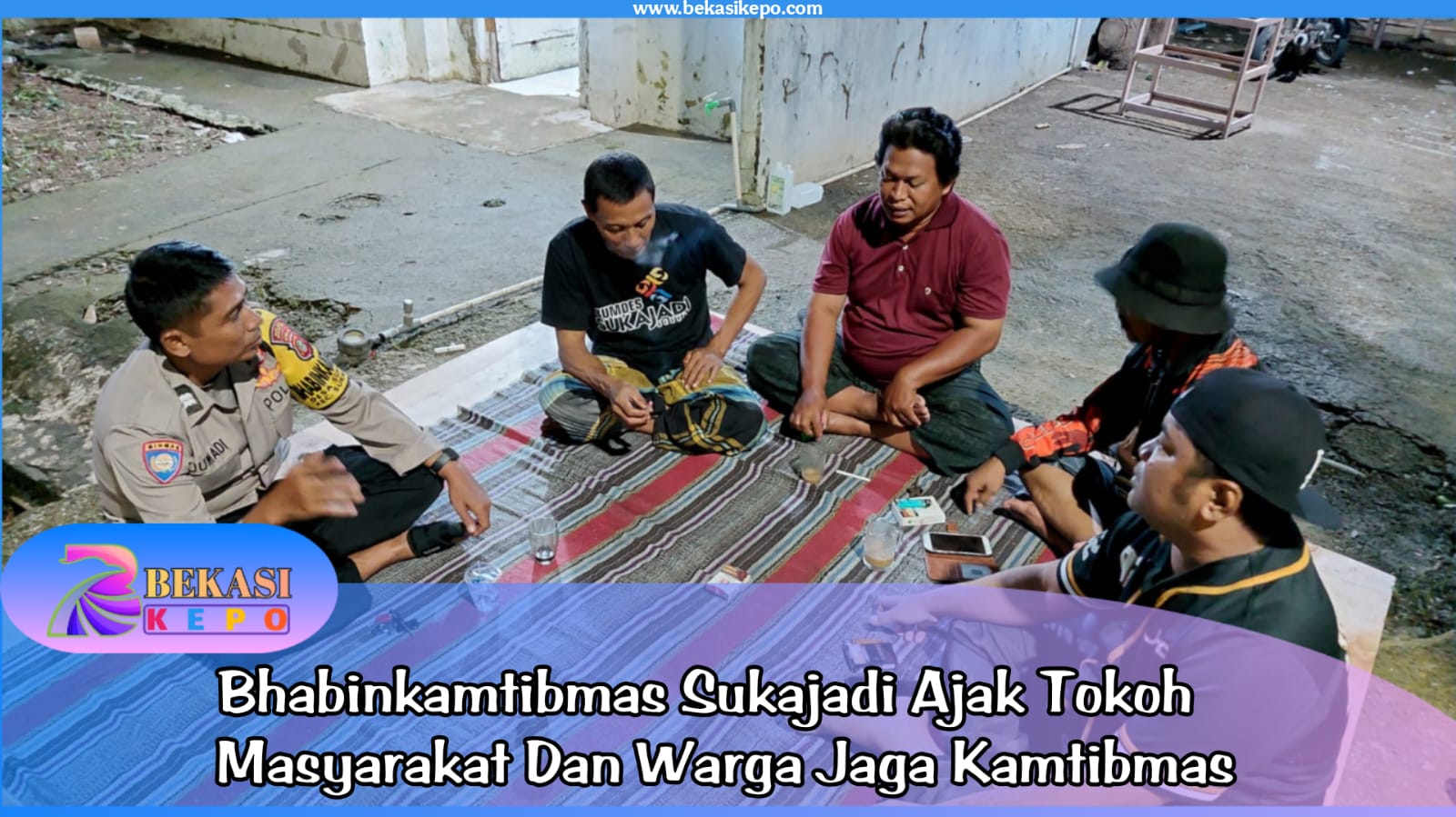 Bhabinkamtibmas Sukajadi Ajak Tokoh Masyarakat Jaga Kamtibmas